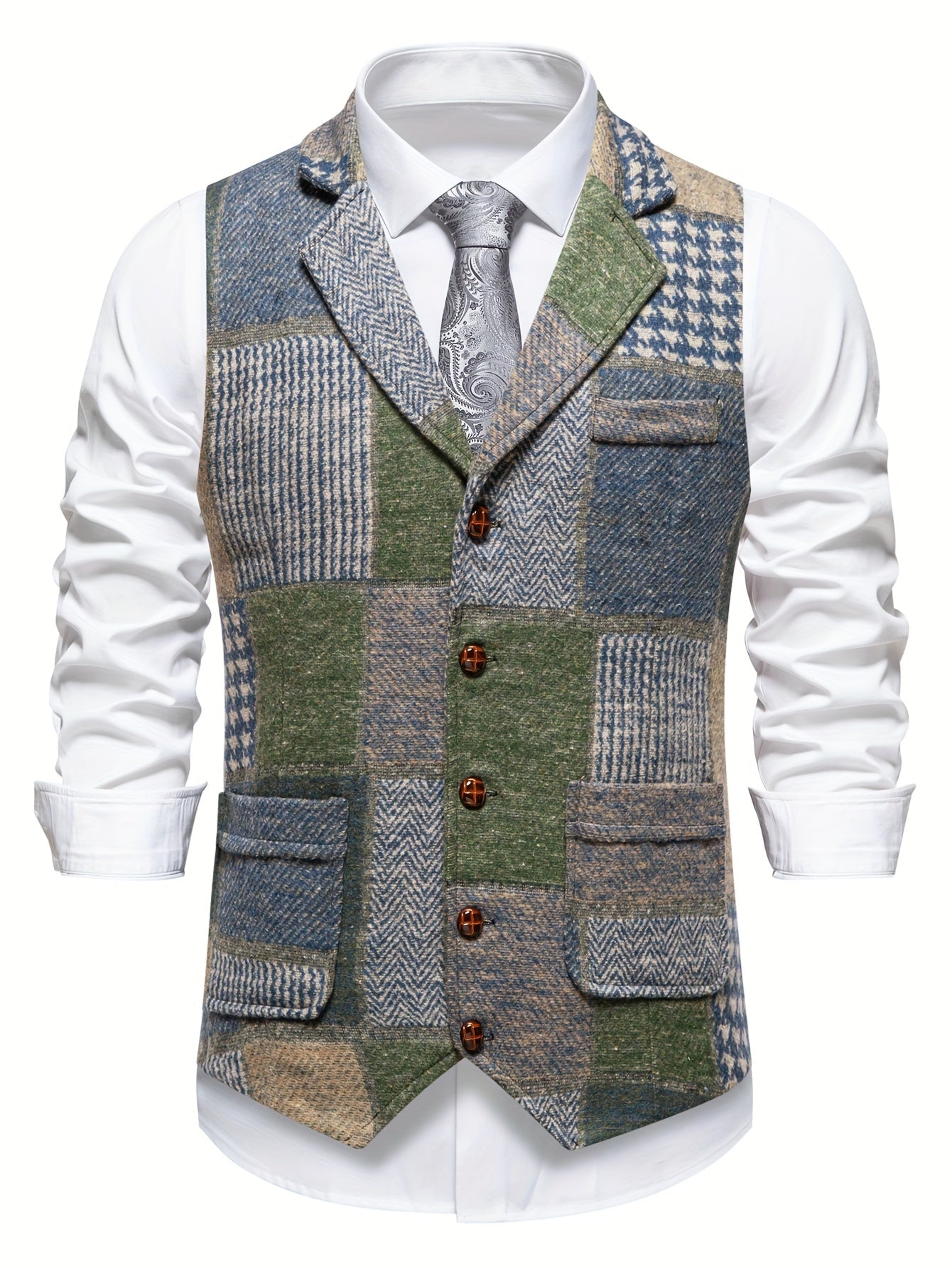 Gilet patchwork classique