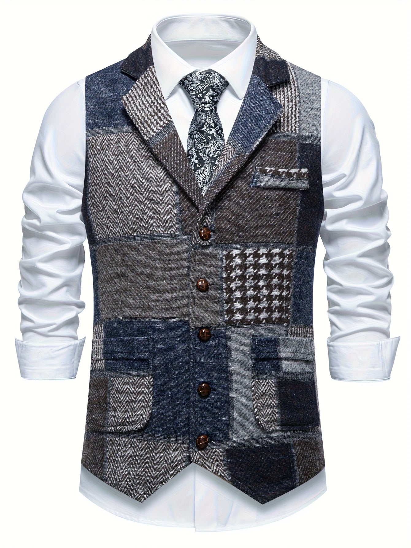 Gilet patchwork classique